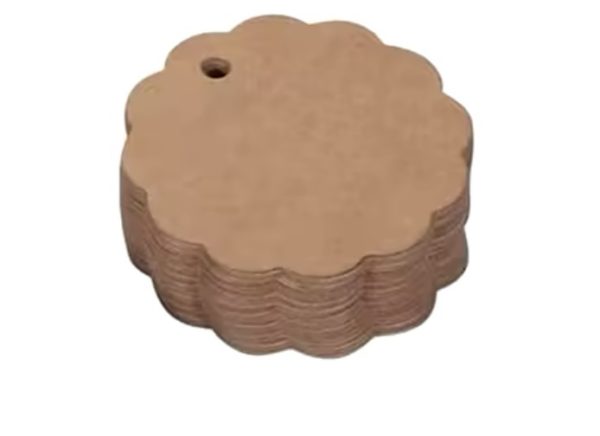 Label kraft bloem