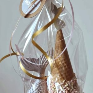 zeemeermin ijstraktatie met stoepkrijtje